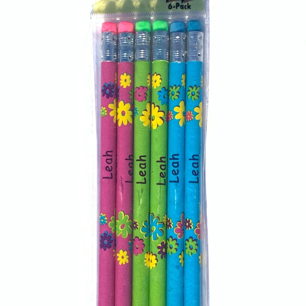 Personalized 6-Pack Pencils ~ Leah